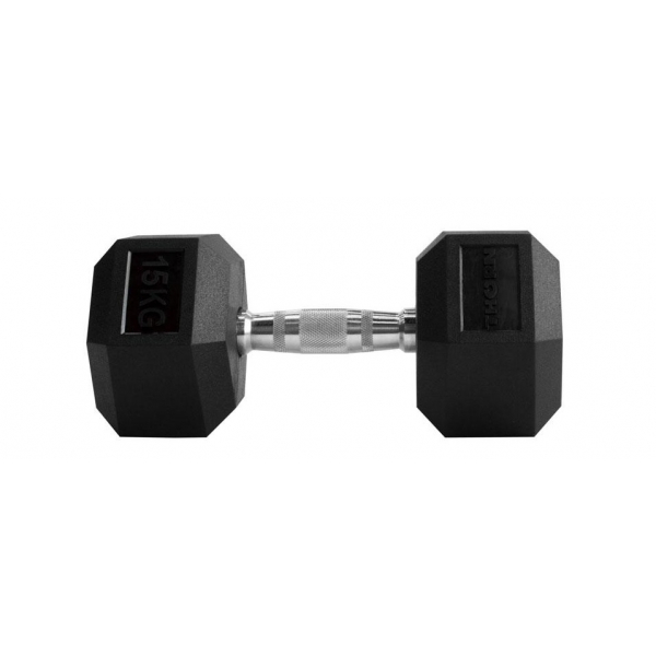 HANTEL THORN FIT HEX RUBBER DUMBBELL 15,0KG